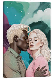 Stampa su tela Cosmic romance - 83 Oranges