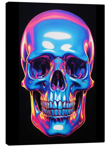 Quadro em tela CMYK Skull