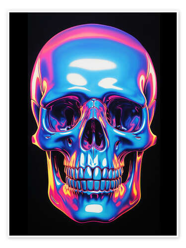 Póster CMYK Skull