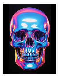 Reprodução CMYK Skull - Nikita Abakumov