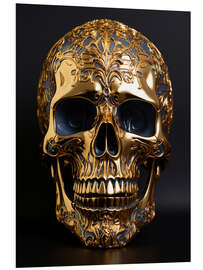 Cuadro de PVC Golden Skull
