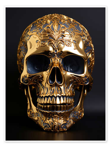 Plakat Golden Skull