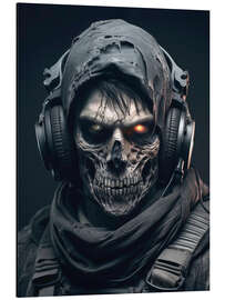 Alubild Geisterkrieger-Skelett