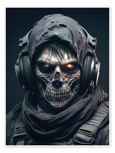 Poster Ghost Warrior Skeleton