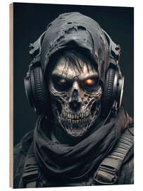 Cuadro de madera Ghost Warrior Skeleton - Nikita Abakumov