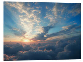 Acrylglasbild Himmel Wolken Sonnenuntergang