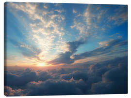 Stampa su tela Sky Clouds Sunset