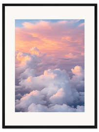 Gerahmter Kunstdruck Himmel Wolken Sonnenuntergang - Nikita Abakumov