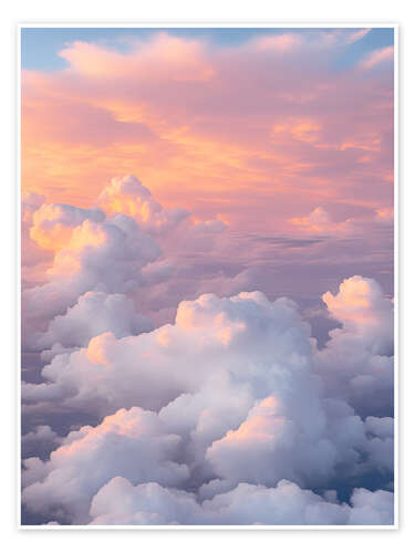 Poster Himmel Wolken Sonnenuntergang