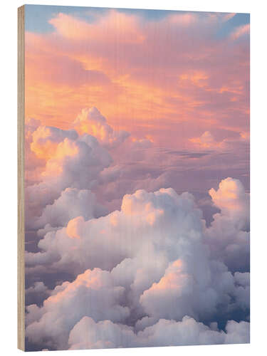 Cuadro de madera Sky Clouds Sunset