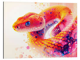 Magnettafel Buntes Schlangenreptil