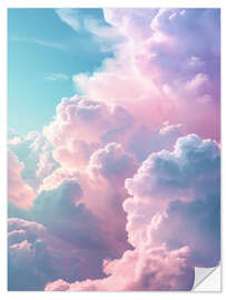 Muursticker Fantasy Sky Clouds