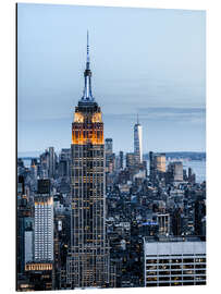 Tableau en aluminium Empire State Building in the evening light, New York City - Nikita Abakumov