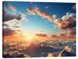 Stampa su tela Sky Clouds Sunset