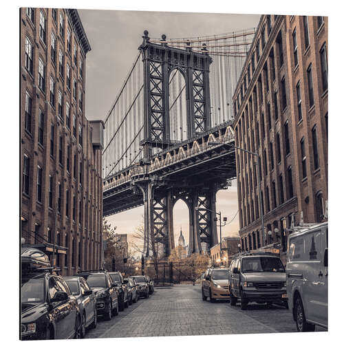 Tableau en aluminium Manhattan Bridge from Dumbo