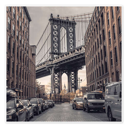 Poster Manhattan Bridge from Dumbo