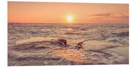 Hartschaumbild Sunset Beach