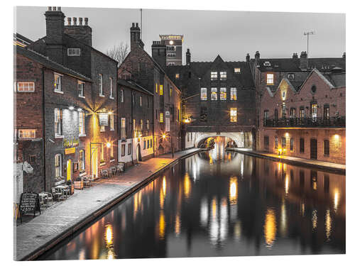Tableau en verre acrylique Gas Street Basin, Birmingham