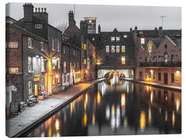 Canvas-taulu Gas Street Basin, Birmingham - Assaf Frank