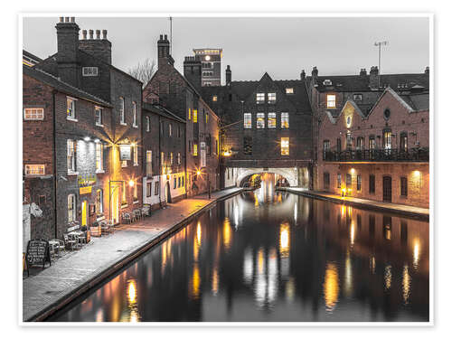 Poster Gas Street Basin, Birmingham