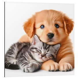 Quadro em alumínio Two inseparable friends I - nobelart