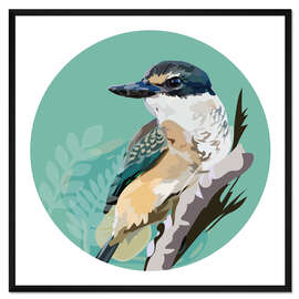 Gerahmter Kunstdruck Eisvogel