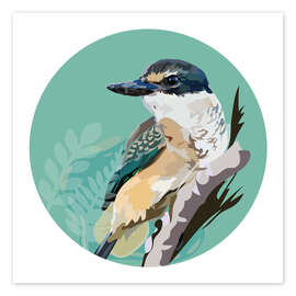 Wall print Kingfisher - Anna McKay