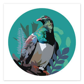 Wall print Wood Pigeon - Anna McKay