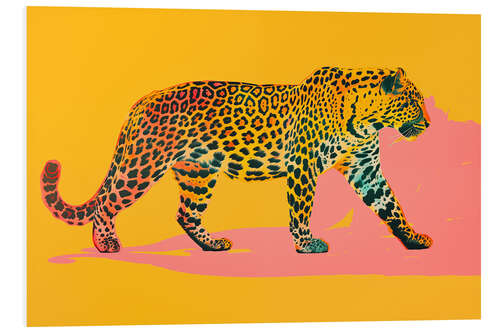 PVC print Pop Art Leopard