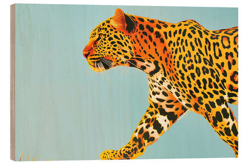 Stampa su legno Pop Art Panther