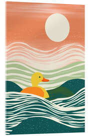 Akrylglastavla Rubber duck on a sea voyage - Frank Daske