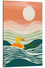 Cuadro de aluminio Rubber duck on a sea voyage - Frank Daske