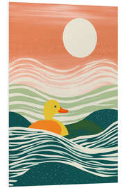 Hartschaumbild Badeente auf Seereise - Frank Daske