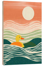 Holzbild Badeente auf Seereise - Frank Daske