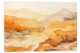 Hartschaumbild Aquarell Landschaft Abstrakt II