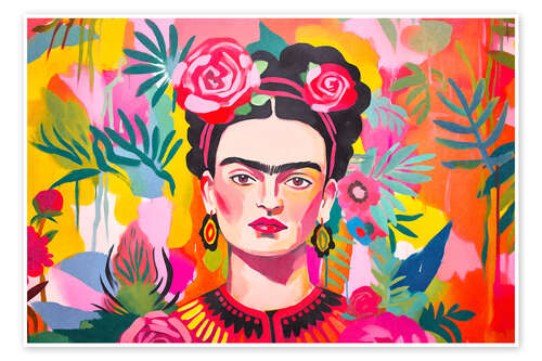 Poster Frida Kahlo artist portrait I