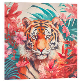 Acrylic print Tigers Jungle Paradise