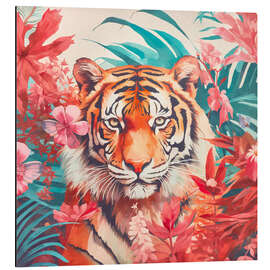 Stampa su alluminio Tigers Jungle Paradise