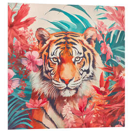 Hartschaumbild Dschungelparadies des Tigers