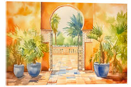 Acrylglasbild Tropischer Dschungelpalast