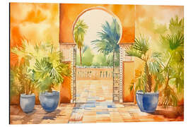 Tableau en aluminium Tropical Jungle Palace