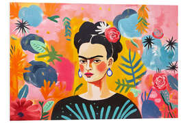 Bilde på skumplate Frida Kahlo artist portrait II