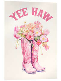 Quadro em acrílico Western Boots Yee Haw - Andrea Haase