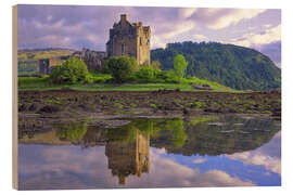 Holzbild Donan Island Castle, Schottland