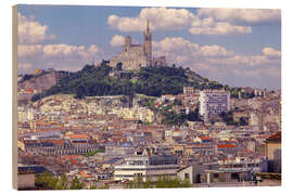 Trätavla Marseille view - Patrick Lohmüller