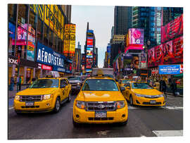 Tableau en aluminium Broadway Taxis - Assaf Frank