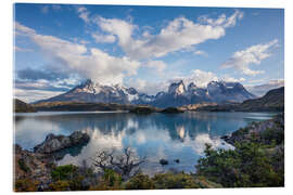 Akrylbilde Torres del Paine in Patagonia - Dieter Meyrl