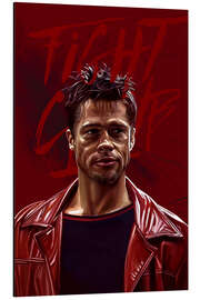Tableau en aluminium Tyler Durden - Fight Club - Dmitry Belov