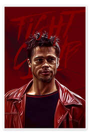 Wandbild Tyler Durden - Fight Club - Dmitry Belov