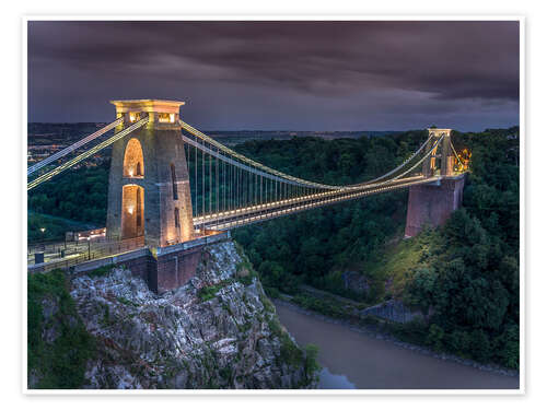 Poster Clifton Suspension Bridge, Bristol